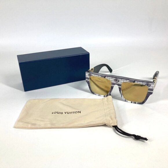 LOUIS VUITTON Z1575W FORNASETTI Glasses Eyewear sunglasses Plastic White/Black - Picture 1 of 16